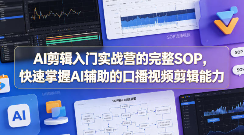 AI剪辑入门实战营的完整SOP,快速掌握AI辅助的口播视频剪辑能力插图 AI剪辑入门实战营的完整SOP,快速掌握AI辅助的口播视频剪辑能力