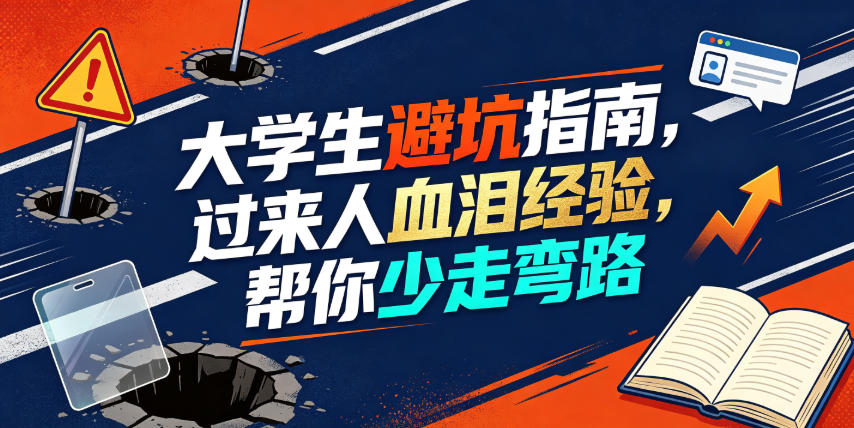 某公众号付费文章：大学生避坑指南，过来人血泪经验，帮你少走弯路
