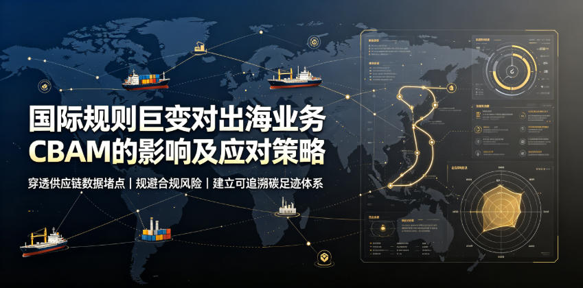 国际规则巨变对出海业务CBAM的影响及应对策略，帮助企业穿透供应链数据堵点，规避合规风险