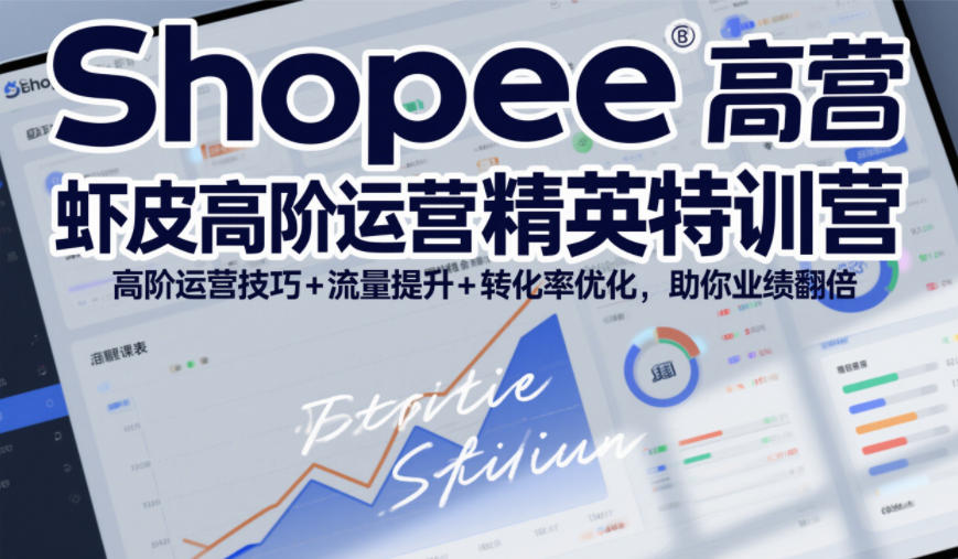 Shopee虾皮高阶运营精英特训营，高阶运营技巧+流量提升+转化率优化，助你业绩翻倍（更新26年7月）