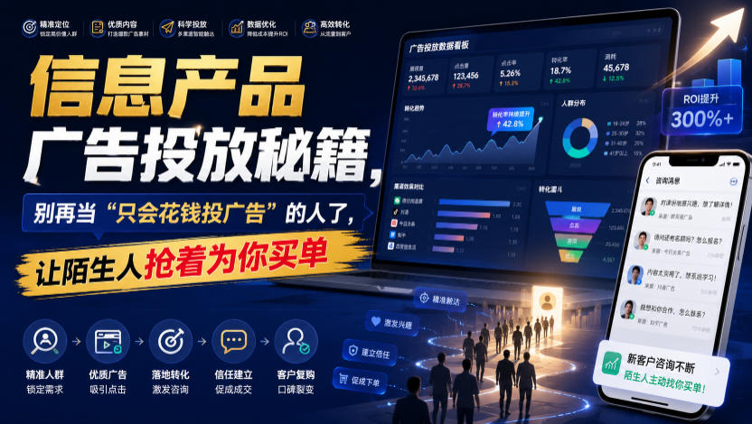 信息产品广告投放秘籍，别再当“只会花钱投广告”的人了，让陌生人抢着为你买单【原创双语字幕】