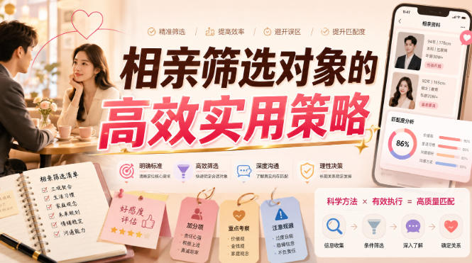 付费文章:相亲筛选对象的高效实用策略插图 付费文章:相亲筛选对象的高效实用策略