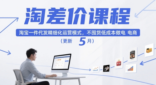 淘差价课程,淘宝一件代发精细化运营模式,不囤货低成本做电商(更新26年7月)插图 淘差价课程,淘宝一件代发精细化运营模式,不囤货低成本做电商(更新26年7月)